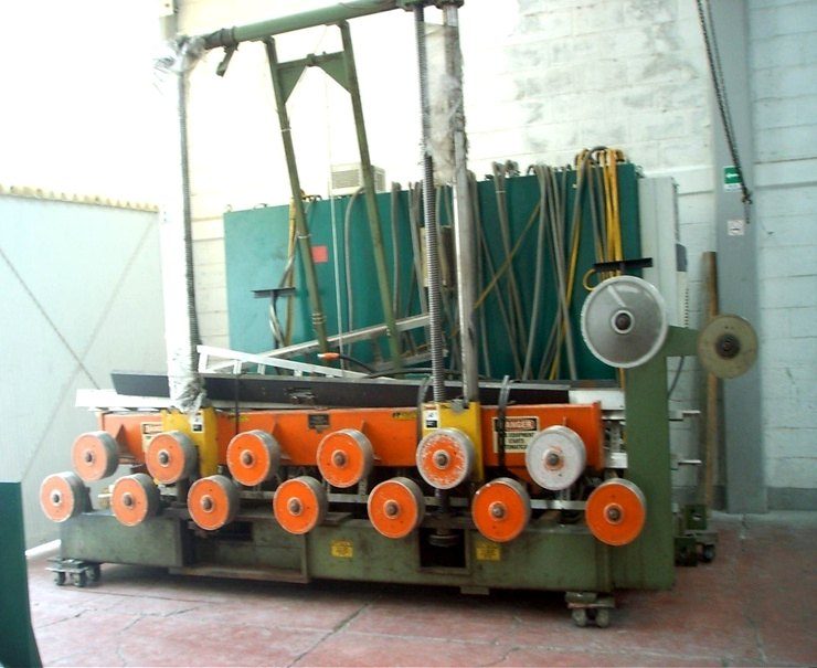 Máquina de aros antes de la reconstrucción